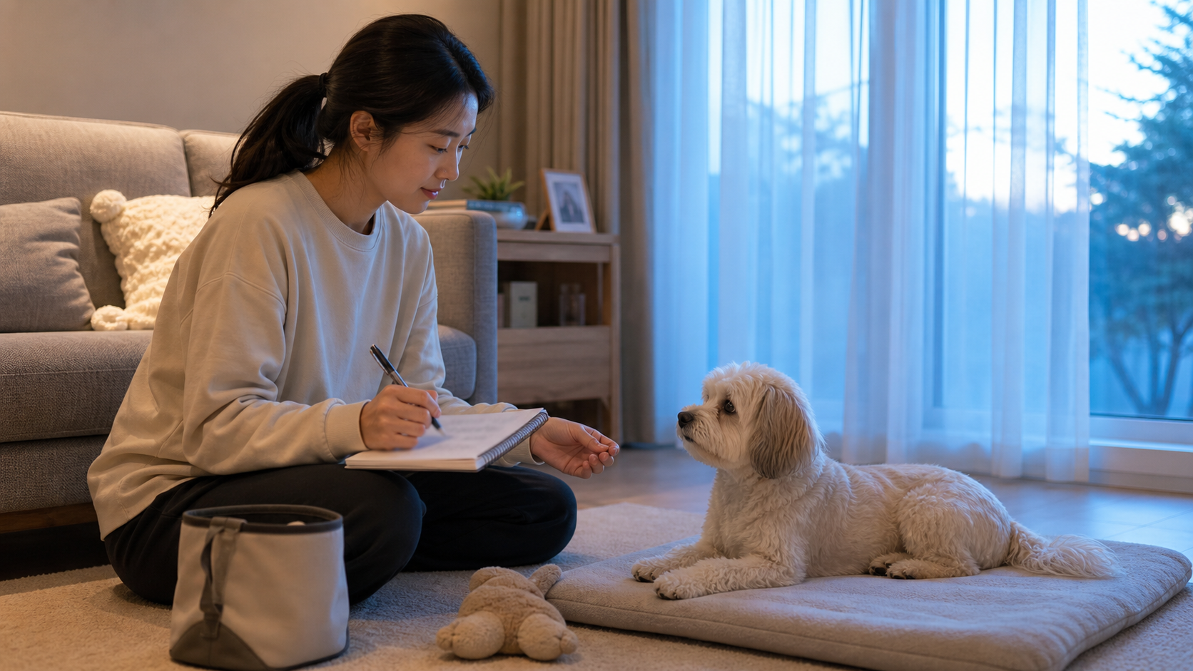 강아지 새벽 짖음 체크리스트, 원인 기록 기준으로 보는 핵심 포인트